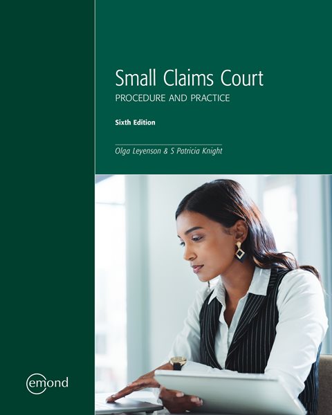 Small Claims Court: Procedure and Practice, 6th Edition