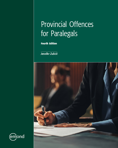 Provincial Offences for Paralegals, 4th Edition