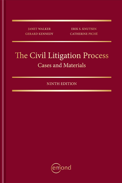Civil Litigation Process: Cases and Materials, 9th Edition