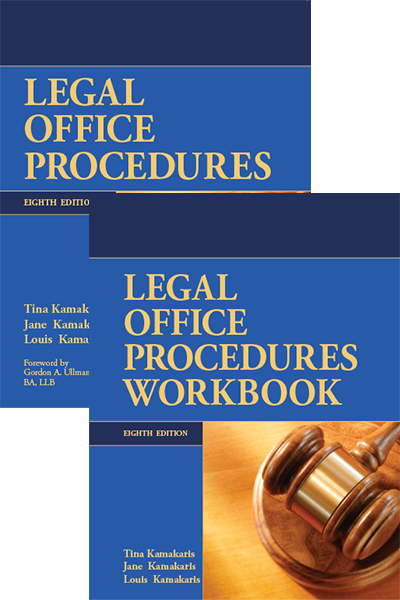Legal Office Procedures, 8th Edition Text & Workbook Bundle