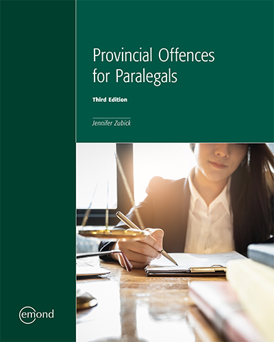 Provincial Offences for Paralegals, 3rd Edition