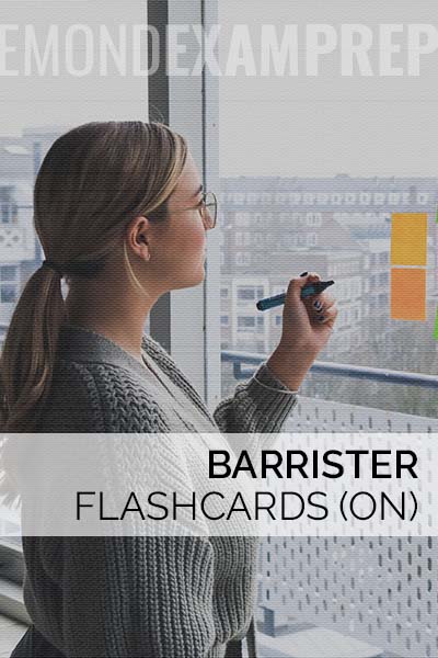 Barrister Flashcards (ON)