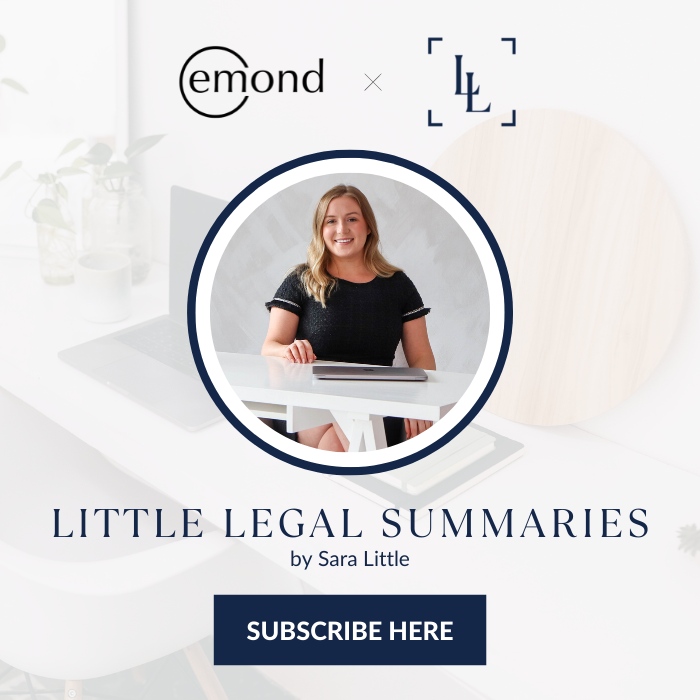 Little Legal Summaries by Sara Little